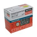 Simpson Strong-Tie Sheet Metal Screw, #9 x 1 1/2 in, Mechanically Galvanized Hex Head Hex Drive SD9112R100